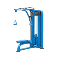 Blue Lat Pulldown Machine for Gym Strength Training with elegant design png