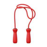 jump rope with red color and elegant design on transparent background png