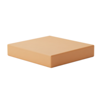 Peach Colored Square Product Display Stand png