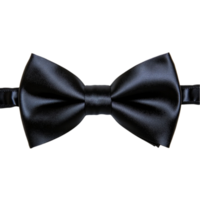 Elegant Black Bow Tie Silk Texture Design dark isolated on transparent background png