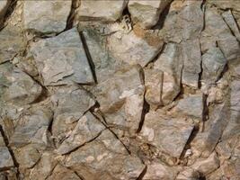 A rock wall with many different types of rocks video