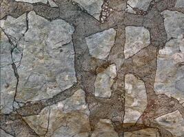 A stone wall with cracks and cracks in it video