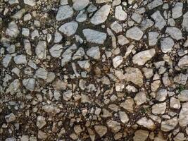 A close up of a rock wall with many different types of rocks video