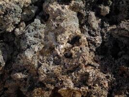 A close up of a rock with some rocks on it video