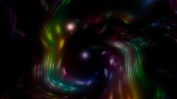 A colorful abstract animation of a spiral nebula video