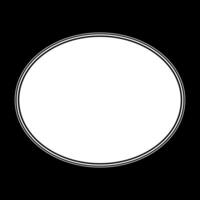 Oval Line, Flat Style, can use for Copy Space, Logo Gram, Frame Work, Ornate, Decoration, Website or Graphic Design Element. Simple, Flat and Editable. vector