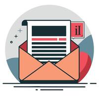 Conceptual Illustration of a Newsletter Layout Design vector