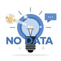 Empty Data Display with No Content or Information Available vector