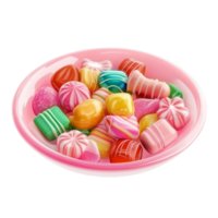 Assorted Sugar Candies with Transparent Background Set png