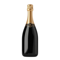old Champagne Bottle Transparent Background png