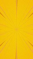 Yellow comic vertical background with bold lines in pop art style, nice halftone gradation. illustration. Suitable for comics, prints, posters, etc. vector