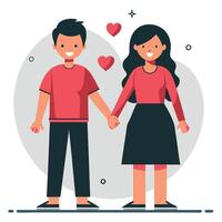 Holding Hands A Depiction of Unity, Connection, and Affection vector