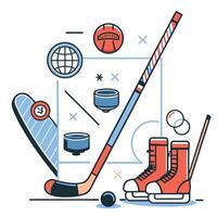 Visualizing the Hockey Stick Concept A Graphical Representation of Exponential Growth vector