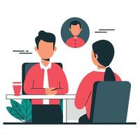 Job Interview Concept Preparing for Success with Confidence vector