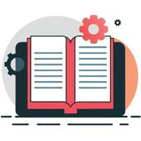 Comprehensive Instruction Manual Illustration Guide vector