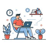 Depiction of the Concept of Idleness in its Various Forms vector
