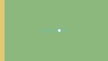 Abstract Loading Animation Pulsating Circles on a Split Screen. Minimalist Motion Graphics Concept video