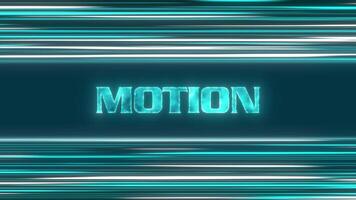 Motion Text Reveal Animation Streaking Lines and Glowing Effect. Dynamic Motion Graphics Concept with 4k resolution video