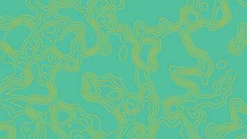 Abstract Topographic Line Animation Yellow Lines on a Teal Background. Dynamic Motion Graphics Concept video