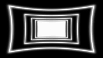 Hypnotic Tunnel Animation Expanding and Contracting Geometric Shapes. Abstract Motion Graphics Concept video