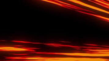 Dynamic Fire Streak Animation Streaking Across a Dark Background. Abstract Motion Graphics Concept with 4k resolution video