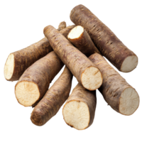 Cassava Roots Nutritious and Wholesome on transparent background. png