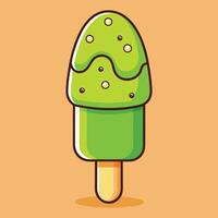 cone ice cream flat style design vector