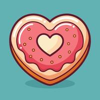 Kawaii Inspired Bakery Snack with a Glossy Look vector