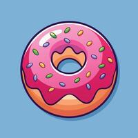 Floating Cartoon Bakery Item with Soft Glaze vector