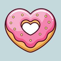 Heart Pastry with a Bright and Glossy Look vector