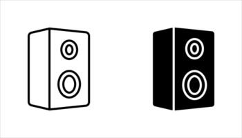 speaker icon set, on white background... vector