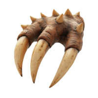 Powerful Beast Claw Macro Shot on transparent background. png