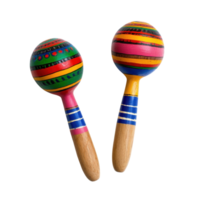 Vibrant Maraca Party Vibes on transparent background. png