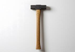 A Sturdy Sledgehammer on a White Background photo