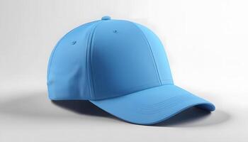 Sky Blue Baseball Cap Mockup A Clean, Simple Design for Branding Mock up template for design print photo