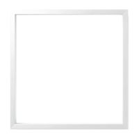 White square frame on a transparent background png