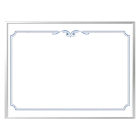 a blank frame with blue border on a transparent background png