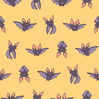 Bat Seamless Pattern Background for Print Fabric Surface Fashion Wrapping
