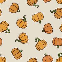 Pumpkin Seamless Pattern Background for Surface Print Fabric Fashion Wrapping vector