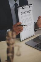 Contracts and business contracts photo
