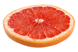 A halved grapefruit with bold, ruby-red flesh and a slightly textured rind. Vibrant and juicy, it captures nature brilliance and flavor png