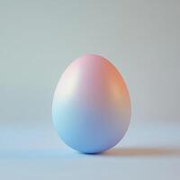 Pastel Egg, Minimalist Gradient Sphere Design photo