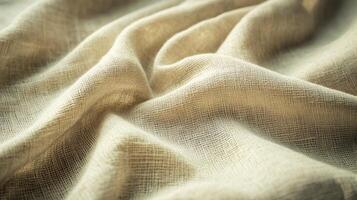A piece of cloth with a pattern on it. The cloth is white and has a texture that looks like it's made of a woven material photo