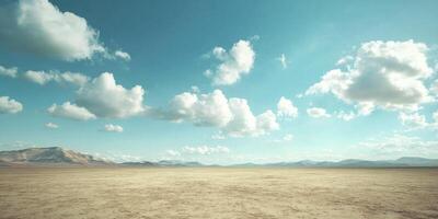 Vast Desert Landscape Under a Majestic Sky photo