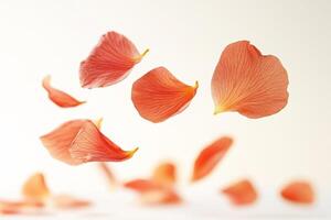 Delicate Falling Rose Petals photo