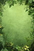 Stunning Green Nature Background with Lush Foliage photo