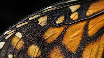 A close up of a butterfly wing photo