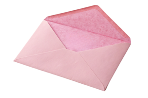 An open pink envelope with a soft interior, appearing inviting and romantic, ideal for heartfelt letters png