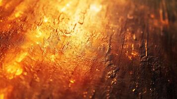 A close up of a fire with some water droplets photo