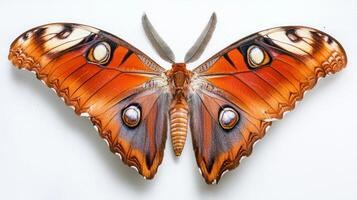 A large butterfly with large wings and large eyes photo